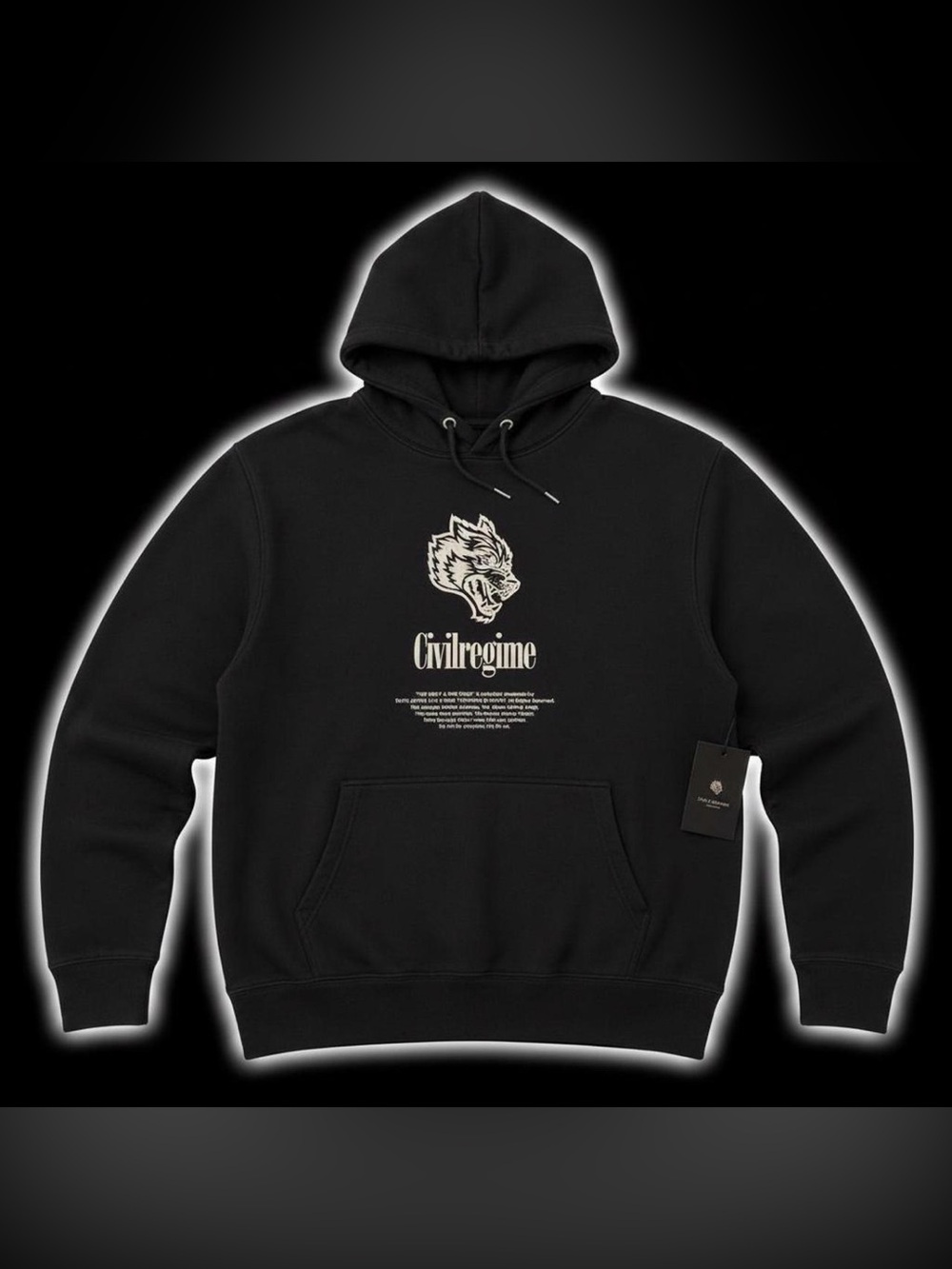 Darc Sport x Civil Regime ‘The wolf and the rose’ Sweatshirt - Size XL - NWT